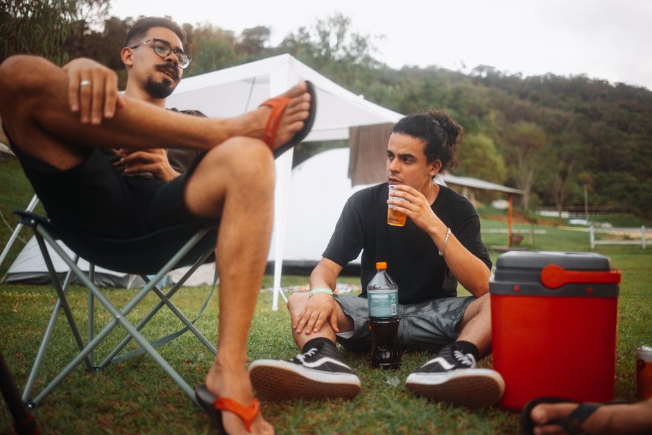 12V fridge at a campsite