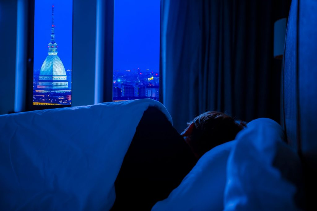 Quiet bedroom at night