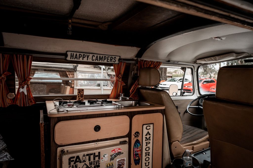 Van life electrical setup with inverter
