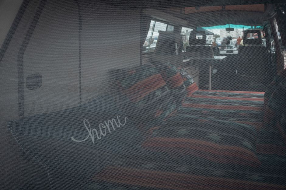 Van life electrical setup with inverter