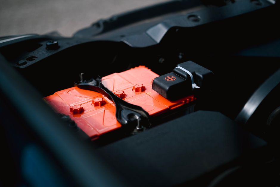 Electric bike battery on charge