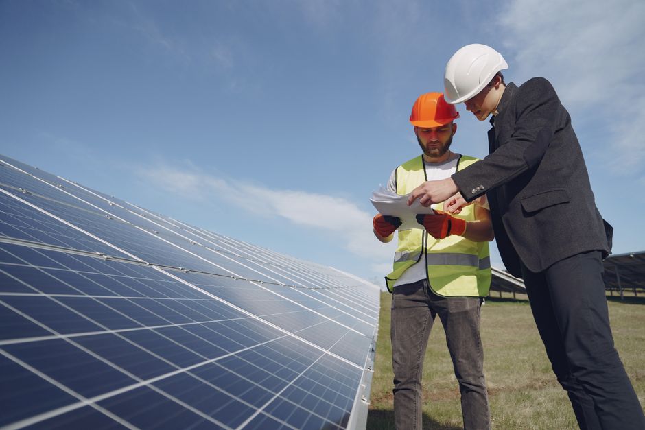 Solar panel array installation